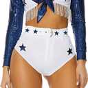 Forplay womens Seeing Stars Cheerleader Costume (Small/Medium, White)