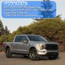 4 PCS in-Channel Rain Guards Fit for 2021 2022 2023 2024 2025 2026 Ford F150 SuperCrew, Side Window Wind Deflectors for 23-25 F250 F350 F450 F550 Crew Cab, Vent Window Visors Shade Shield