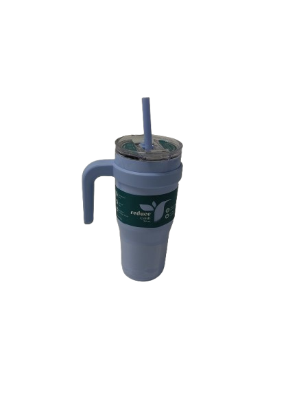 REDUCE 24 oz Stainless Steel Tumbler with Handle - Dual-Wall Vacuum Insulated Travel Mug, Sweat-Proof Lid & Reusable Straw