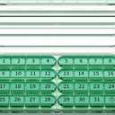 Zoksi Monthly Pill Organizer 1 Time a Day, 30 Day Pill Box Organizer Once a Day, One Month Large Pill Case for Travel, 31 Day Daily Medcine Container for Vitamins, Supplement & Medication (Olive)
