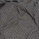 BTFBM Casual Summer Tops for Women 2026 Short Ruffle Sleeves Shirts Crew Neck Hollow Out Lace Embroidered Blouses, S