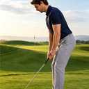 CNBQDD Dress Pants for Men Lightweight Golf Casual Slacks (Gray, L)