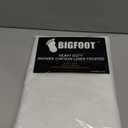 BigFoot Shower Curtain 72 x 72 PEVA Heavy Duty Shower Curtain with Rustproof Metal Grommet and 3 Magnetic Weights Odor Free and Compatible with Standard Showers, Frosted