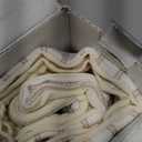 YCOLL Farmhouse Pillow Covers 18x18, Modern Accent Square Throw Pillow Covers Set of 2, Khaki and Beige Striped Patchwork Linen Decorative Pillows Cushion Covers for Couch Chair Bedroom Home Decor