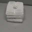 Cat Water Fountain Filter Replacement, 10 Pack Cat Fountain Filters Compatible with Square 84oz/2.5L Automatic Pet Fountain Dog Water Dispenser, 3 Filtration System Replacement Pet Filters