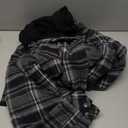 Legendary Whitetails Men's Hooded Shirt Jacket Plaid Flannel Berber Lined Polyfill Insulated (Large)