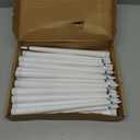 Reginary 36 Pieces Flameless Taper Candles Battery Operated Bulk 11" Plastic Lights LED Candlesticks Window Candles for Birthday Wedding Church Decor Party Supplies(White)