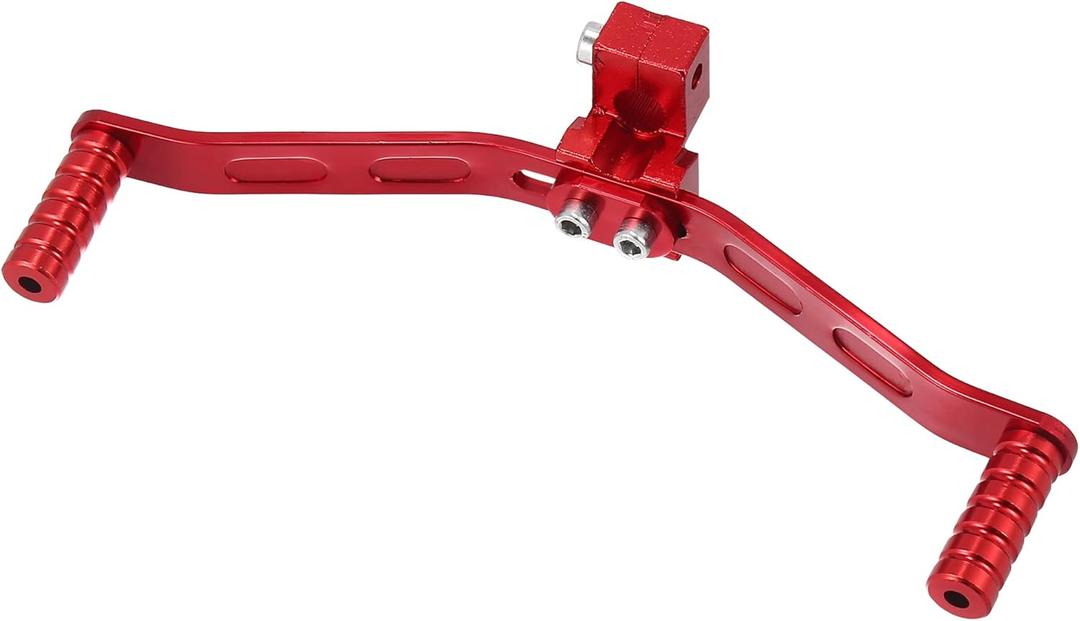 Motoforti 11mm Universal Adjustable Motorcycle Dual Way Gear Shift Lever Footrest Pedal Shifter Adapt Refit Accessories 50cc-160cc CNC Aluminum Alloy Red