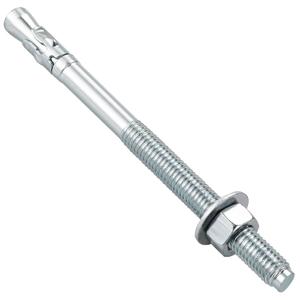 Wensilon 1/4x3 10Pcs Inch Standard Fasteners for Heavy-Duty Zinc Wedge Anchors for Cement and Concrete
