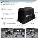 5th Wheel Hitch Cover with Plush Lining,Heavy Duty Waterproof UVproof Fifth Wheel Trailer Hitch Cover Fits 15K-26K 5th Wheel Hitch.(Only Cover,Black)