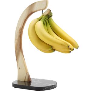 everous Banana Hanger black Marble Base,Modern Banana Holder Tree Stand for kitchen home None Slip Banana Rack Banana holder stand
