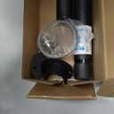 Closet Rods for Hanging Clothes, 17 to 84 Inches Stepless Adjustable Metal Closet Rod, 1.3 Inches Heavy Duty Clothes Hanging Rod for Closet Wardrobes Laundry RV, Black