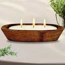 Aromatherapy Candle, SEVEYEE Lavender Candle 3wicks 12oz, Large Wooden Bowl Candles for Women,Girl Birthday Gift