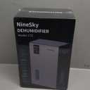 NineSky Dehumidifier,98 OZ Dehumidifiers for Home,(1100 sq.ft) Dehumidifiers for Basement Bathroom Bedroom with Auto Shut Off, Switchable 7 Colors Light(Black)