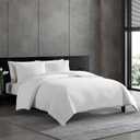 Vera Wang - Queen Comforter Set, Premium Cotton Bedding Set with Matching Shams, Chic Room Essentials, Oeko-Tex Certified (Puckered Texture White, Queen)