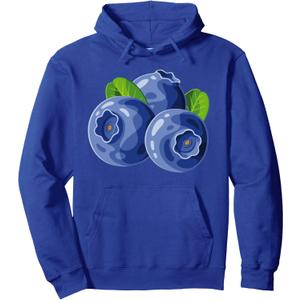 Blueberry Shirt Adult Men Women Kids Blueberry Costume Pullover Hoodie, Size S
