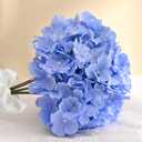 30 Pcs Blue Hydrangea Artificial Flowers, Fuller Silk Faux Hydrangea Flowers with Removable Stems, Fake Flowers for Wedding Centerpiece Bouquet Flower Arrangements Home Party Decor Baby Shower