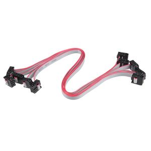 uxcell 5pcs,IDC 6 Pins Connector Flat Ribbon Cable Female Connector Length 30cm 2.54mm Pitch