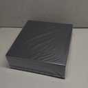 Mlikero Card Deck Case, 2400+ Trading Card Storage Box with 10 Colorful Dividers and 4 Foam Stoppers, Leather Magnetic Closure Commander Deck Box Fit for MTG, TCG (4 Rows, Black&Blue)