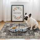 RUUGME Washable 2x3 Entryway Rug - Small Rug for Bathroom/Kitchen/Front Indoor Door Mat - Non Slip Farmhouse Decor - Throw Rugs with Rubber Backing Entrance Mat 2x3 Black