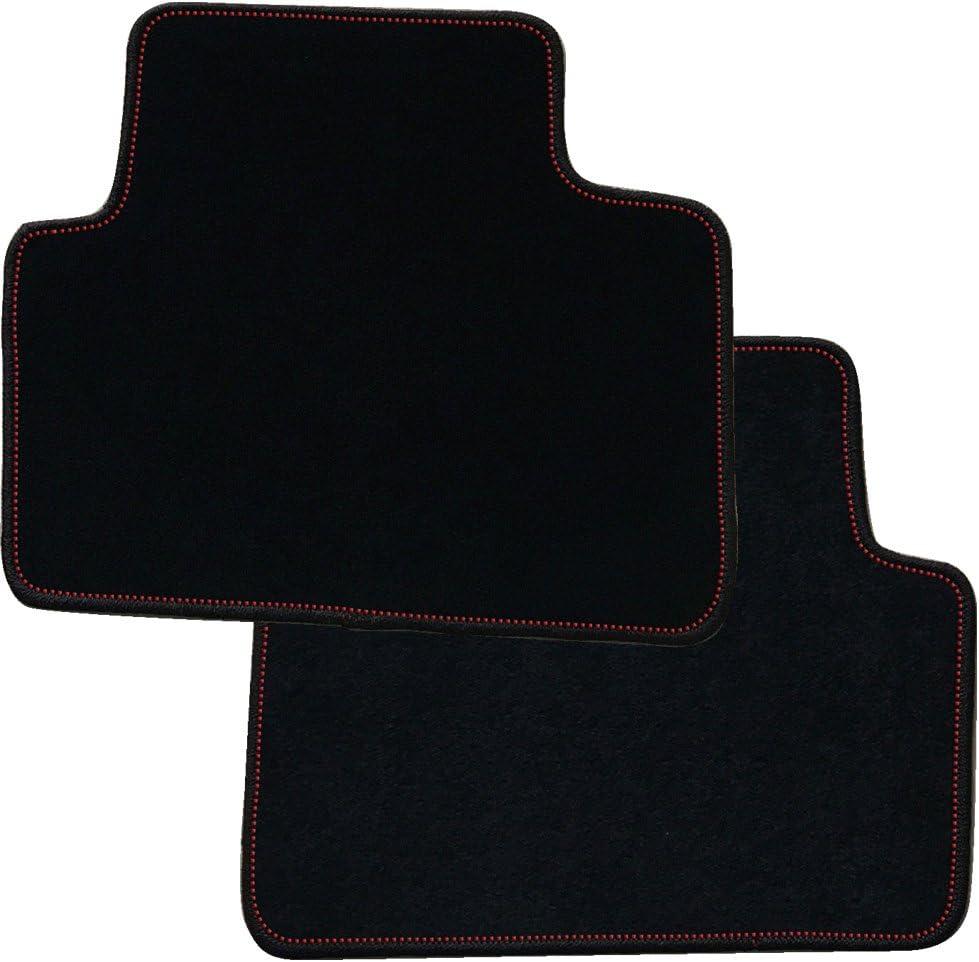 Floor Mats Compatible with 1992-1995 Honda Civic, EG Logo Factory Fitment Rear Nylon 2PC Car Floor Carpets Carpet Liner by IKON MOTORSPORTS, 1993 1994