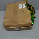 Leyndo 3 Pcs 3, 4, 5 Ft Collapsible Artificial Valentine's and St. Patrick's Day Tree - Pencil Pop Up Tinsel Skinny Green and Gold Sequined Christmas Decoration for Irish Saint Patricks