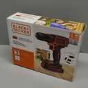BLACK+DECKER 20V MAX Cordless Drill/Driver Kit with ‎Battery, Charger, and Double Ended Bit (BDCDD120C)
