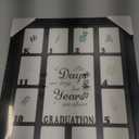 School Picture Frame K-12 Graduation Photo Collage Black Frame with Mat, Displays One 5"x7" Photo and Twelve 3" Pictures, Graduation Gift Souvenirs (11"x14")