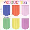 6Pcs Color Crush School Classroom Curtains Colorful Back to School Curtains Color Crush Classroom Window Decorations for Kindergarten Preschool Daycare Bedroom Playroom Room Decor, 24"W x 36"L
