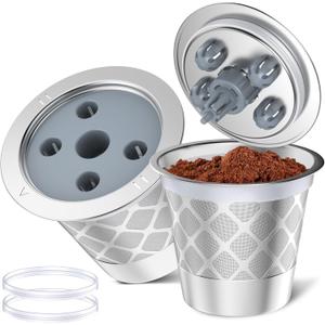 Reusable K Cup for Ke K Supreme machine- permanent ke coffee filter Refillable K cups for Ke K Supreme Plus Coffee Makers(2pcs)