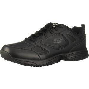 Skechers Men's Work Dighton Athletic Slip Resistant Food Service Shoe (10 Wide, Black)