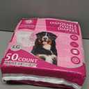 American Kennel Club Female Dog Wrap, Disposable Diapers with Wetness Indicator (L Low Tail (1827 in), 50 Count)