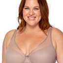 Curvy Couture Womens Sexy Sheer Mesh Plus Size Plunge T Shirt Bra Size 36D