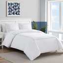 Nautica - Queen Duvet Cover Set, Soft Bedding with Matching Shams, Embroidered Hotel-Inspired Bedding Set (Alden Chambray Blue, Queen)