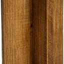 Creative Co-Op Paulownia Wood Round Accent Table, Brown (9.75" Diameter x 19.5 H, Dark Brown Stained)