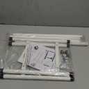 STORAGE MANIAC Expandable Shoe Rack, 8 Pairs Stackable Small Shoe Rack, Metal Adjustable Shoes Organizer for Closet, Entryway, Hallway, Garage, Front Door, Shoes Shelves, White 2 Tier