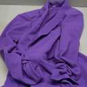 WDIRARA Women's Long Sleeve Open Front Blazer Casual Work Office Jacket (Violet Purple)