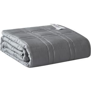 Cooling Weighted Blanket 20lb Queen 60x80 Viscose from Bamboo Grey Imported