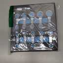 Torque Adapter Set Metric 12PCS, Includes 10, 11, 12, 13, 14, 15, 16, 17, 18, 19mm, 12 Point Box End Torque Wrench Extension Adapter 3/8" Drive, with 1/2" + 1/4" Drive Converters