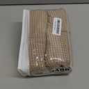 Turquoize Stretch Bar Stool Cover Counter Stool Pub Chair Slipcover for Dining Room Cafe Barstool Slipcover Removable Furniture Chair Seat Cover Jacquard Fabric with Elastic Bottom Set of 2, Khaki