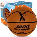 Silent Basketball Official Size 7: Upgraded 95% Bounciness - Ultra Quiet Airless Basketball Dribbling Indoor - Soft Foam Basketballs with Real Grip & Grooves - Silent Indoor Basketballs for All Ages (Light Brown)