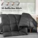 SNOWMAN Premium Down Comforter King Size, Luxurious All Season Duvet Insert with Cotton Blended Fabric, 3D Baffle Box Design Hotel Bedding Comforter (Dark Grey,106"x90")