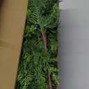 Wsorik 18 Inch Real Touch Cedar Branches - 12 Pcs Artificial Christmas Plants Branches, Faux Greenery Pine Stems Fake Cedar Picks for Vase DIY Crafts, Christmas Pine Branches for Home Indoor Decor