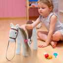 HollyHOME Stuffed Animal Horse Pretty Plush Toy Pretend Play Horse 11 inches White