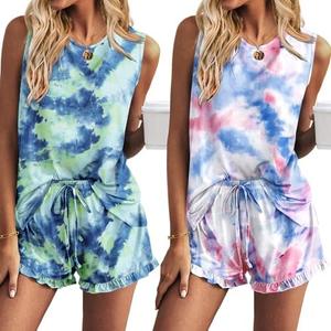 Ekouaer 1 Pack Women’s Pajama Set Print Sleepwear Tank Tops and Ruffled Shorts with Pockets Soft Loungewear Sets Outfits 2XL Ekouaer 1 Pack Women’s Pajama Set Print Sleepwear Tank Tops and Ruffled Shorts with Pockets Soft Loungewear Sets Outfits 2XL