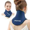 ONLYCARE Neck Ice Pack Wrap Gel - Upgraded Shoulder Ice Packs for Injuries Reusable, Hot and Cold Compress Ice Packs for Neck, Relief of Pain, Office Pressure, Swelling, Sprains (Blue)