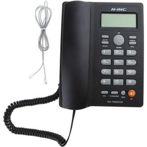 Corded Landline Phone Big Button Household Hotel Business Desktop Landline Telephone with LCD Display KX-T2025 Landline Phone Standard Phone Telephones Landline Corded with Answering Machine