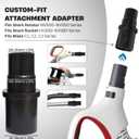 For Shark Navigator, Rotator & Rocket Vacuums: Flexible Crevice Tool for Hard to Reach Places, Dryer Vent Vacuum Attachment (Replacement Attachment Kit)
