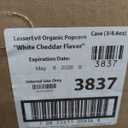 LesserEvil No Cheese Cheesiness Organic Popcorn, Premium Quality, Minimally Processed, No Vegetable Oil, 4.6 Oz, Pack of 3. Expiration Date May 8 2026