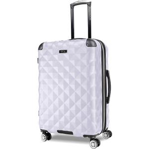 Kenneth Cole REACTION Diamond Tower Collection Lightweight Hardside Expandable 8-Wheel Spinner Travel Luggage, Lavender, 24-Inch Checked